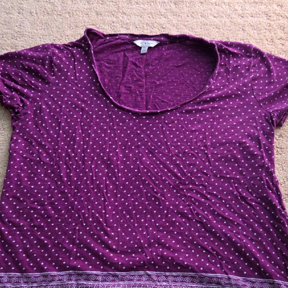 Women's Purple Polka Dot Top